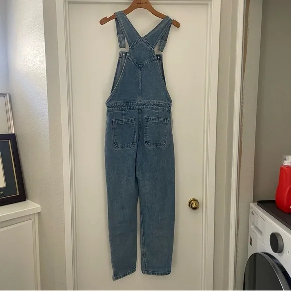 ASOS Blue Denim Overalls Classic Style - Picture 3 of 3